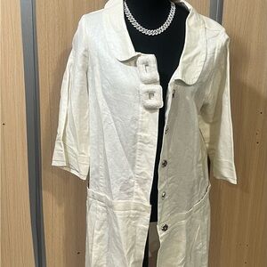 Chic Cream Women's Trench Coat